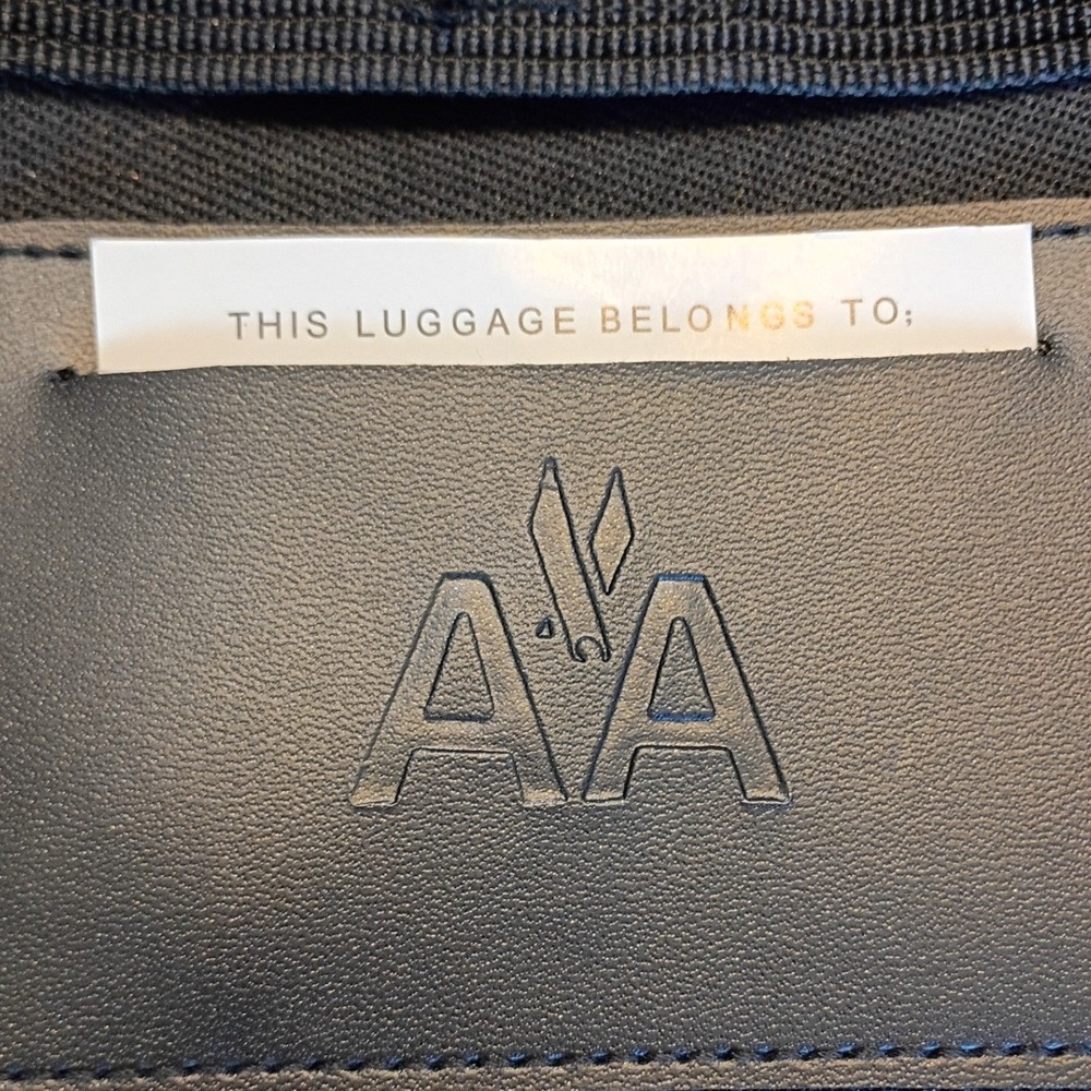 American Airlines Travel Bag Unisex OS Black Excellent Canvas Shoulder Strap
